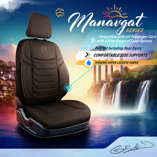 Premium Autositzbezug Manavgat, Farbe Braun – passend für viele Fahrzeuge Mode
