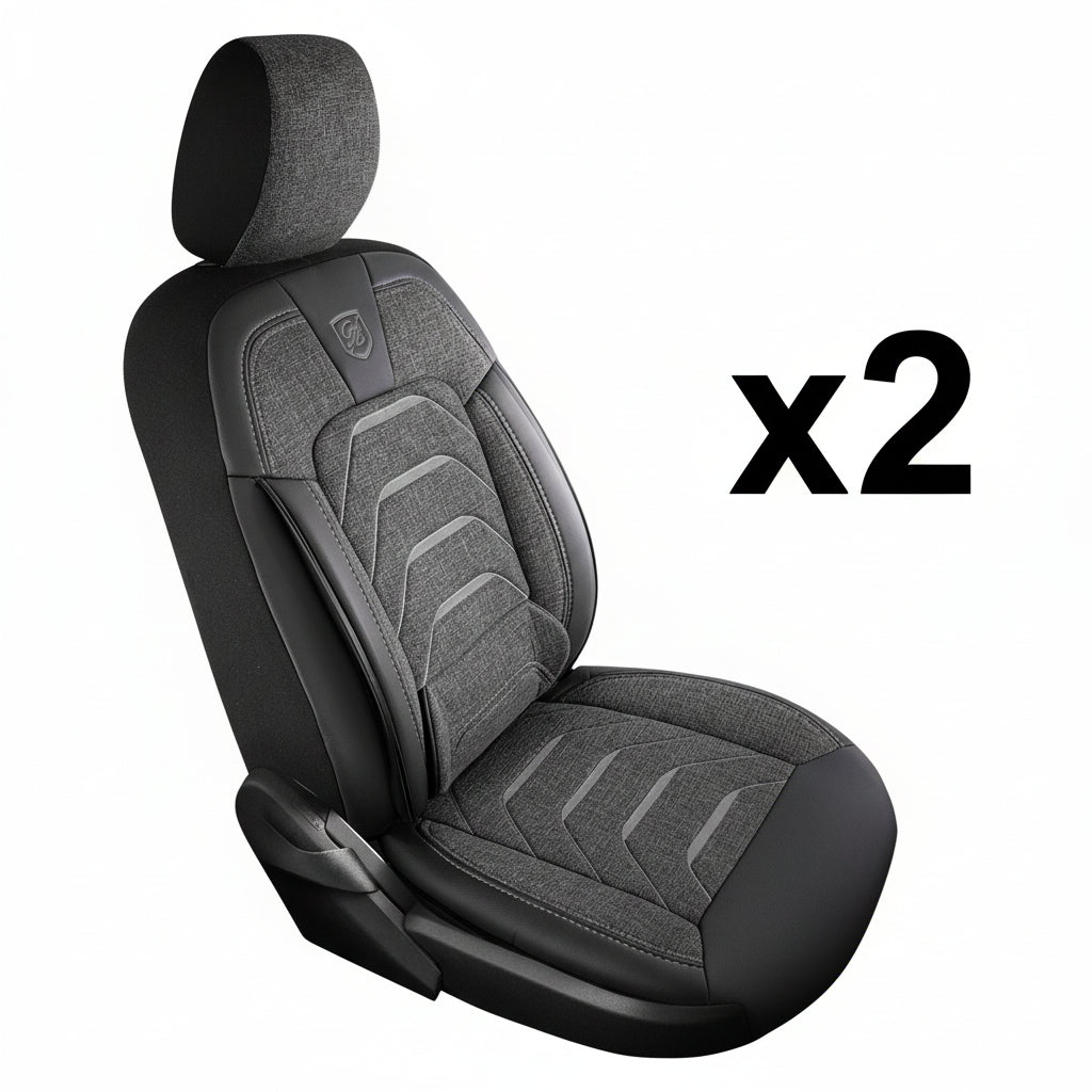 Premium Autositzbezug Giovanni Butti Bodrum, Farbe Rauchgrau-Grau – passend für Ihr Fahrzeug Vordersitz x2