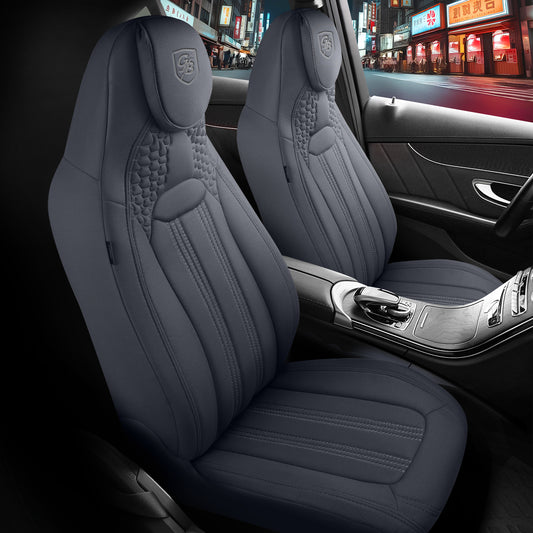 Premium Autositzbezug Giovanni Butti Hunter, Farbe Grau – passend für Ihr Fahrzeug Vordersitz