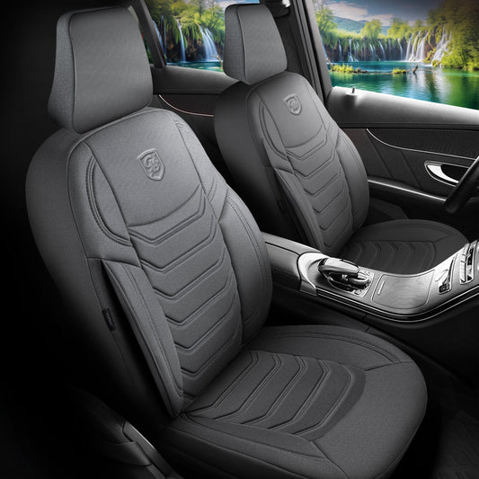 Premium Autositzbezug Giovanni Butti Manavgat Farbe Grau – passend für Ihr Fahrzeug Vordersitz