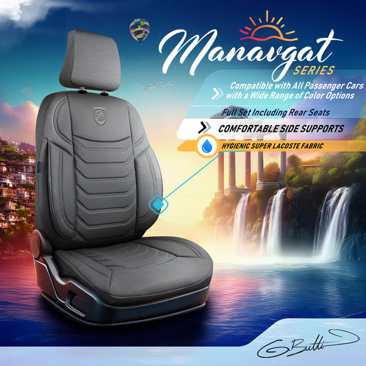 Premium Autositzbezug Manavgat, Farbe Grau – passend für viele Fahrzeuge Mode